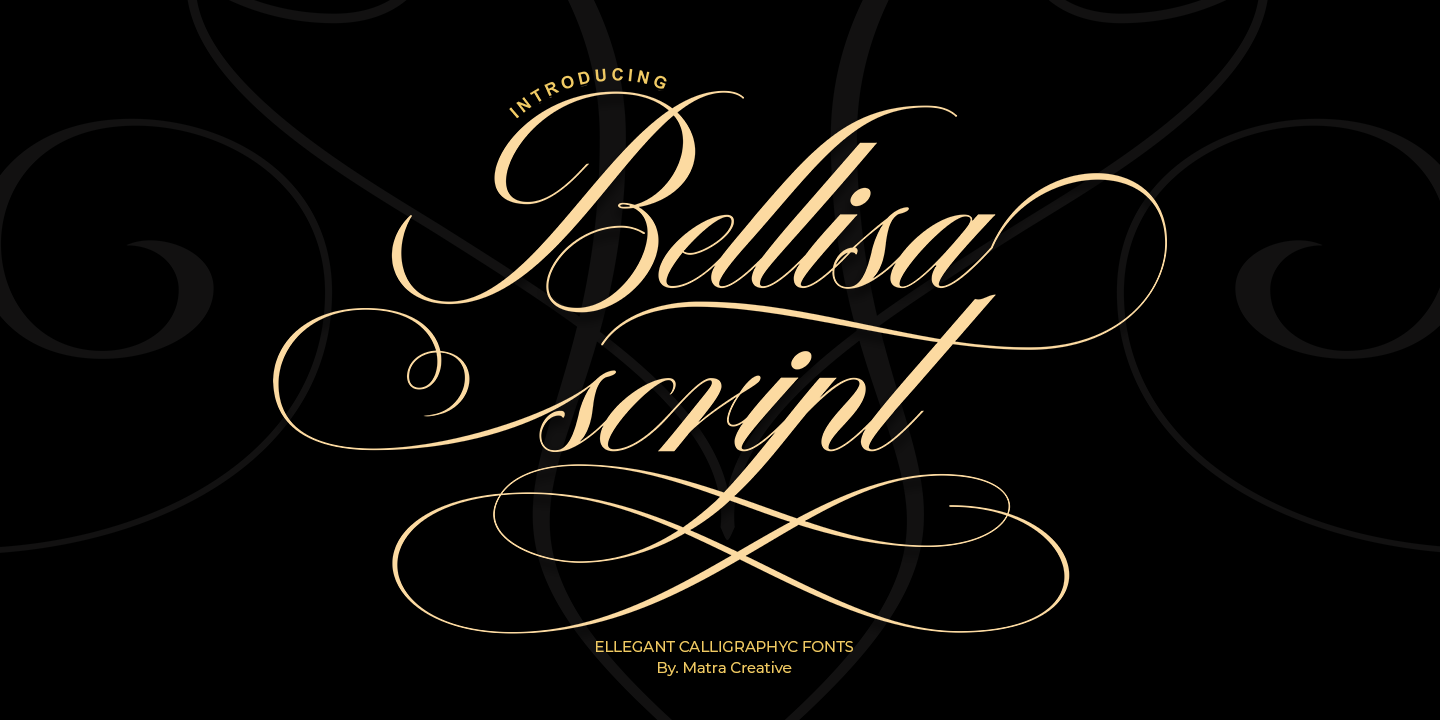 Bellisa Script Script Font preview